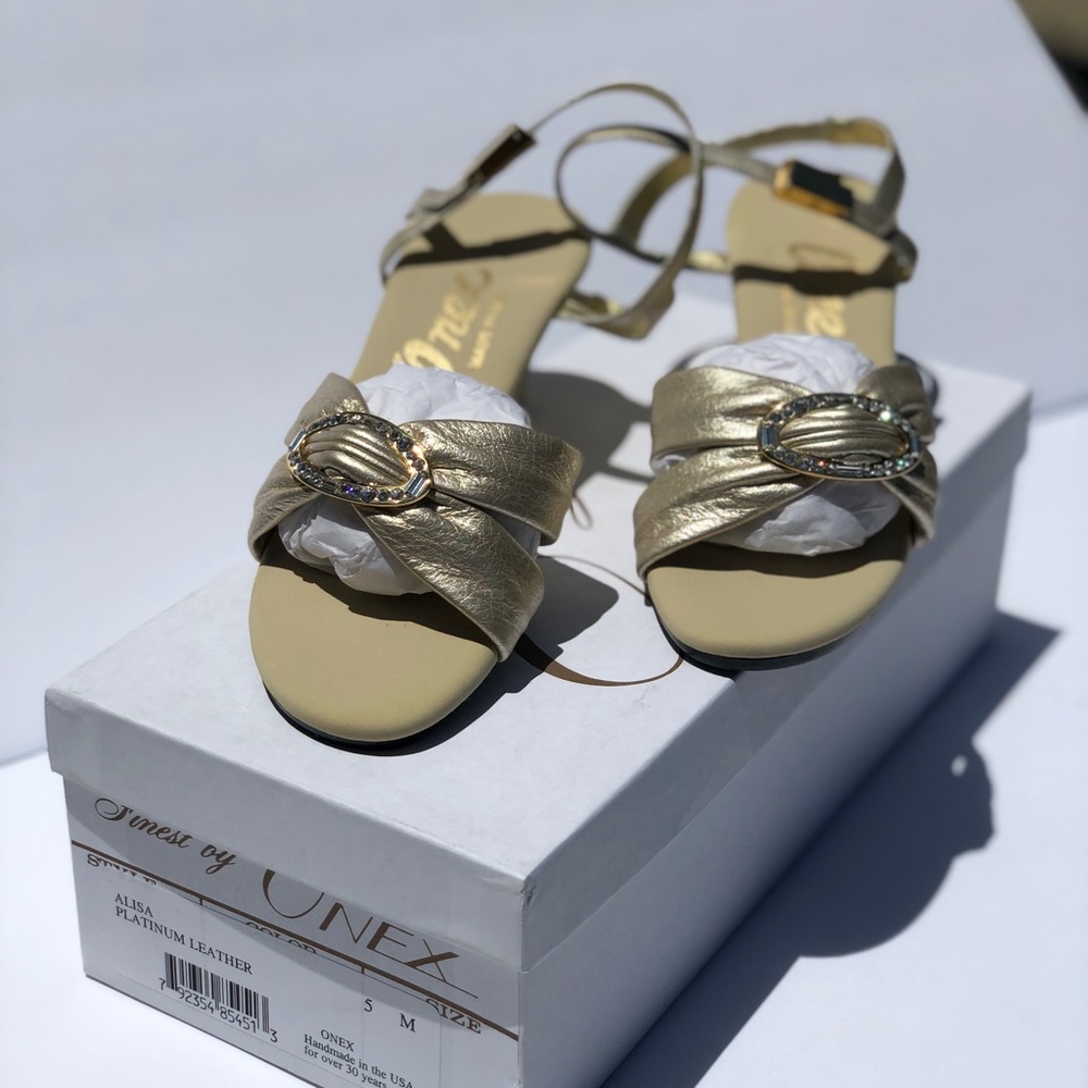 Finest by Onex Matte Platinum Leather Heels